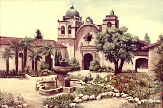 Oil Painting - Spanish Monastery - Mural Mural On The Wall, Inc.